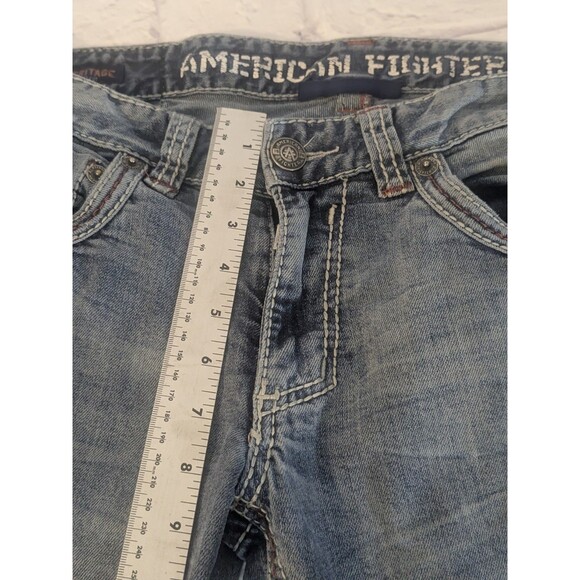 American Fighter Jeans Heritage Bootcut From the Buckle y2K Mens 30 FLAW - Picture 8 of 15